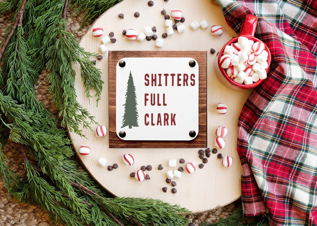 Funny Christmas Shitters Full Bathroom Sign Holiday Shitters - Etsy | Etsy (US)