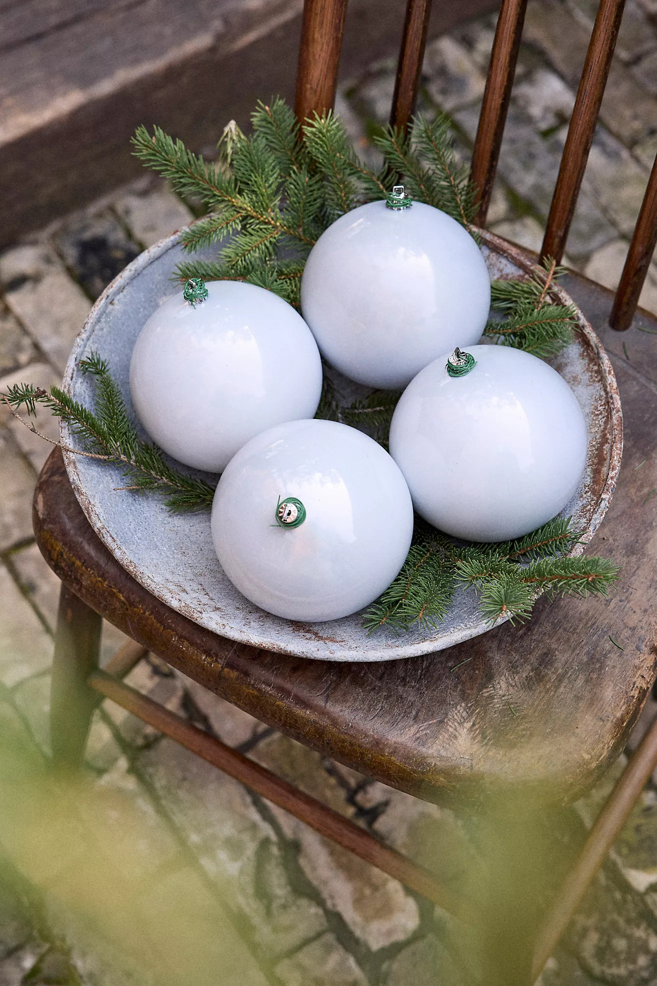 Pearlescent Shatterproof Ornaments, Set of 4 | Anthropologie (US)