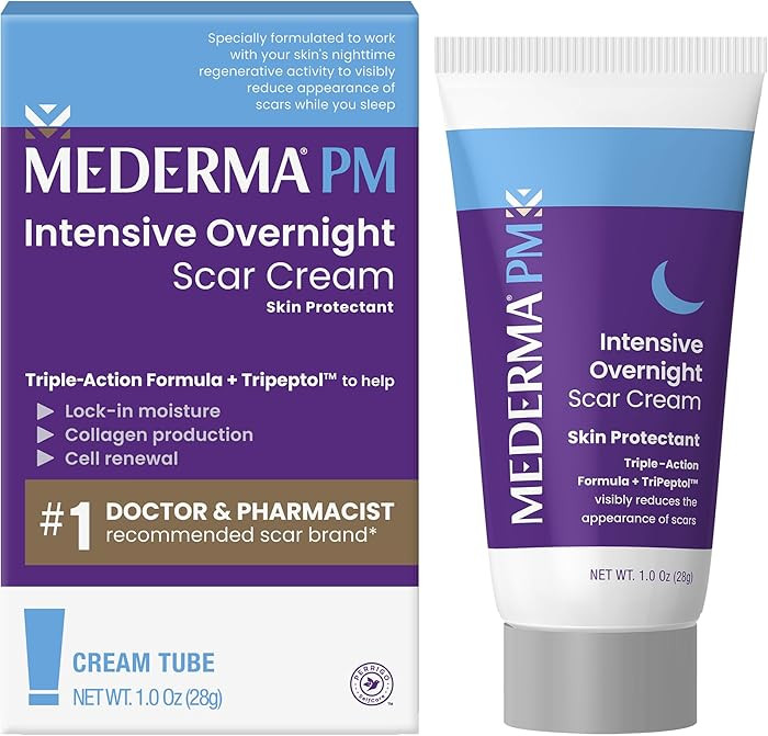 Mederma PM Intensive Overnight Scar Cream, Works with Skin's Nighttime Regenerative Activity, Cli... | Amazon (US)