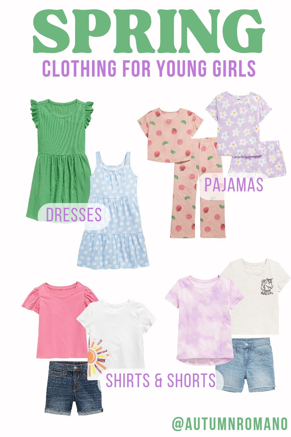 Spring clothes that my daughter is actually excited about and some cute pajamas as well. 

#LTKkids