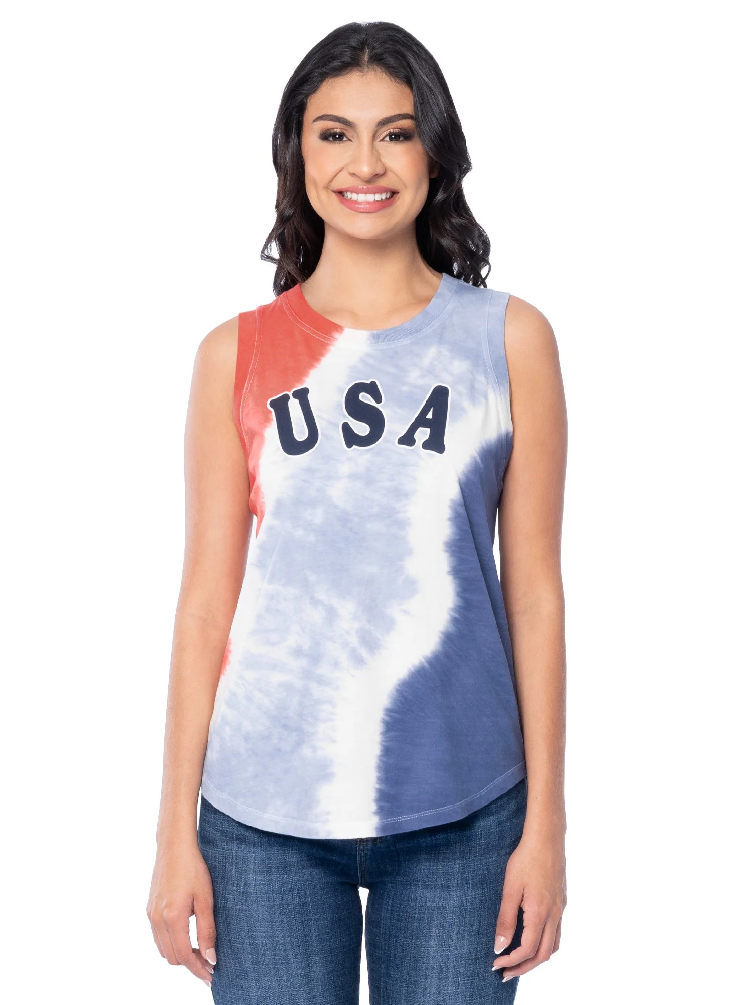 Way To Celebrate Women's Americana Graphic Muscle Tank, Sizes S - XXXL | Walmart (US)