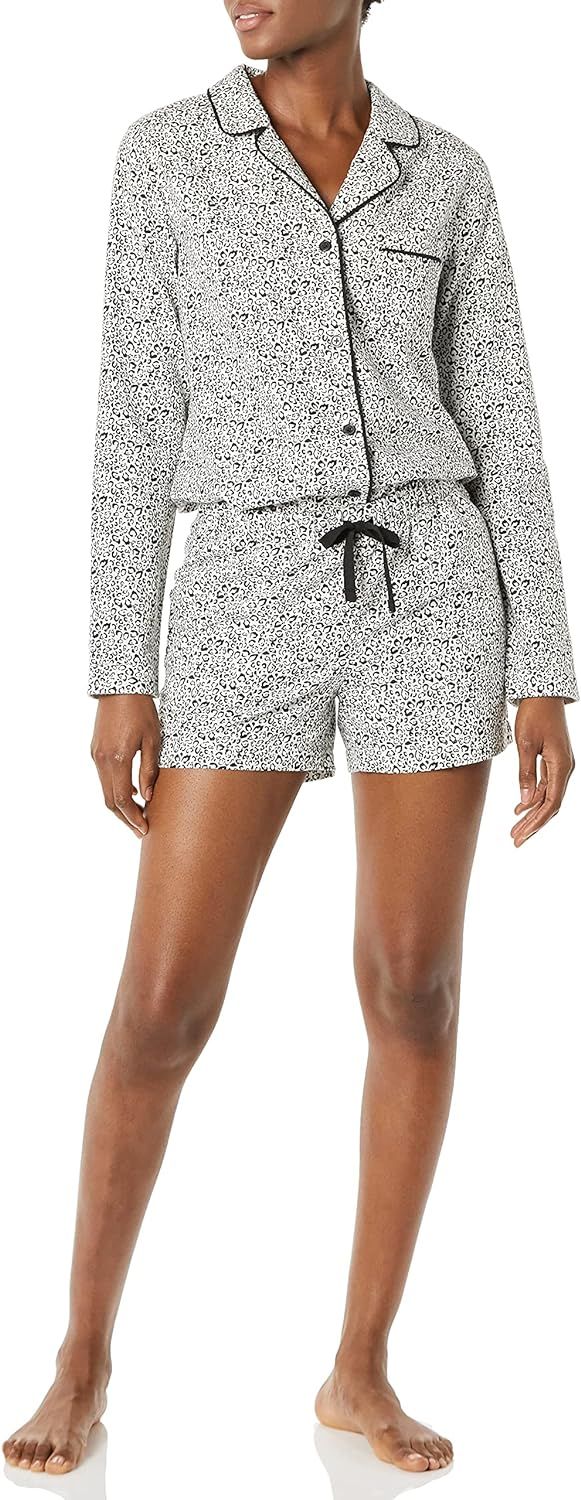 Amazon Essentials Women's Lightweight Woven Pajama Set with Shorts | Amazon (US)