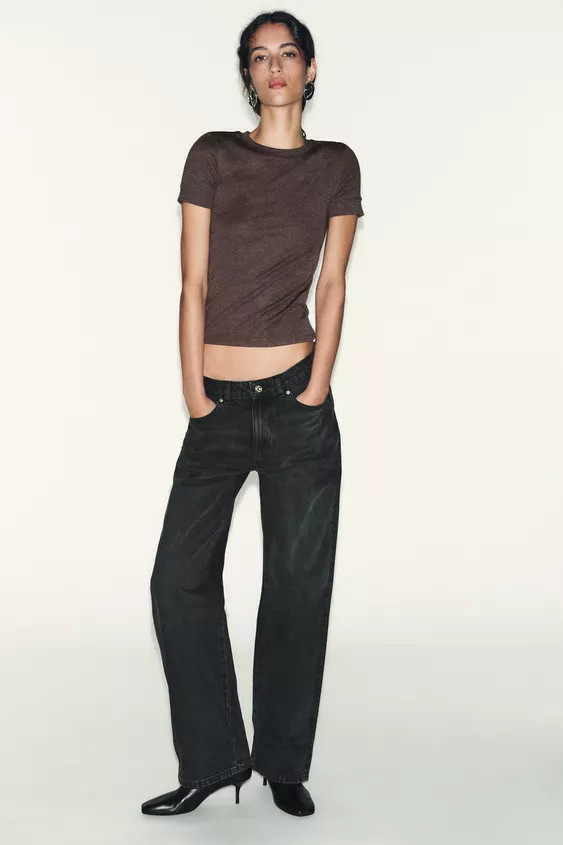 MINIMAL SHORT SLEEVE T-SHIRT | Zara US