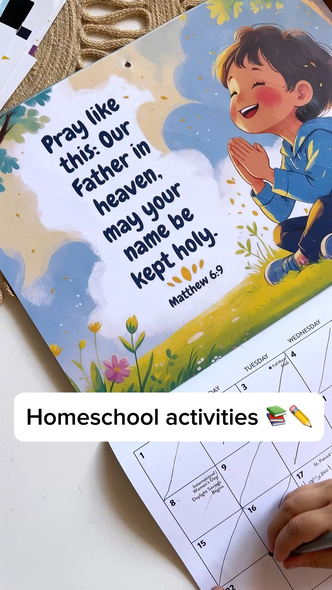Some homeschool morning activities 📚🎓✏️#homeschool #calendar #kidstoys 

#LTKmomlife #LTKdayinmylife #LTKKids