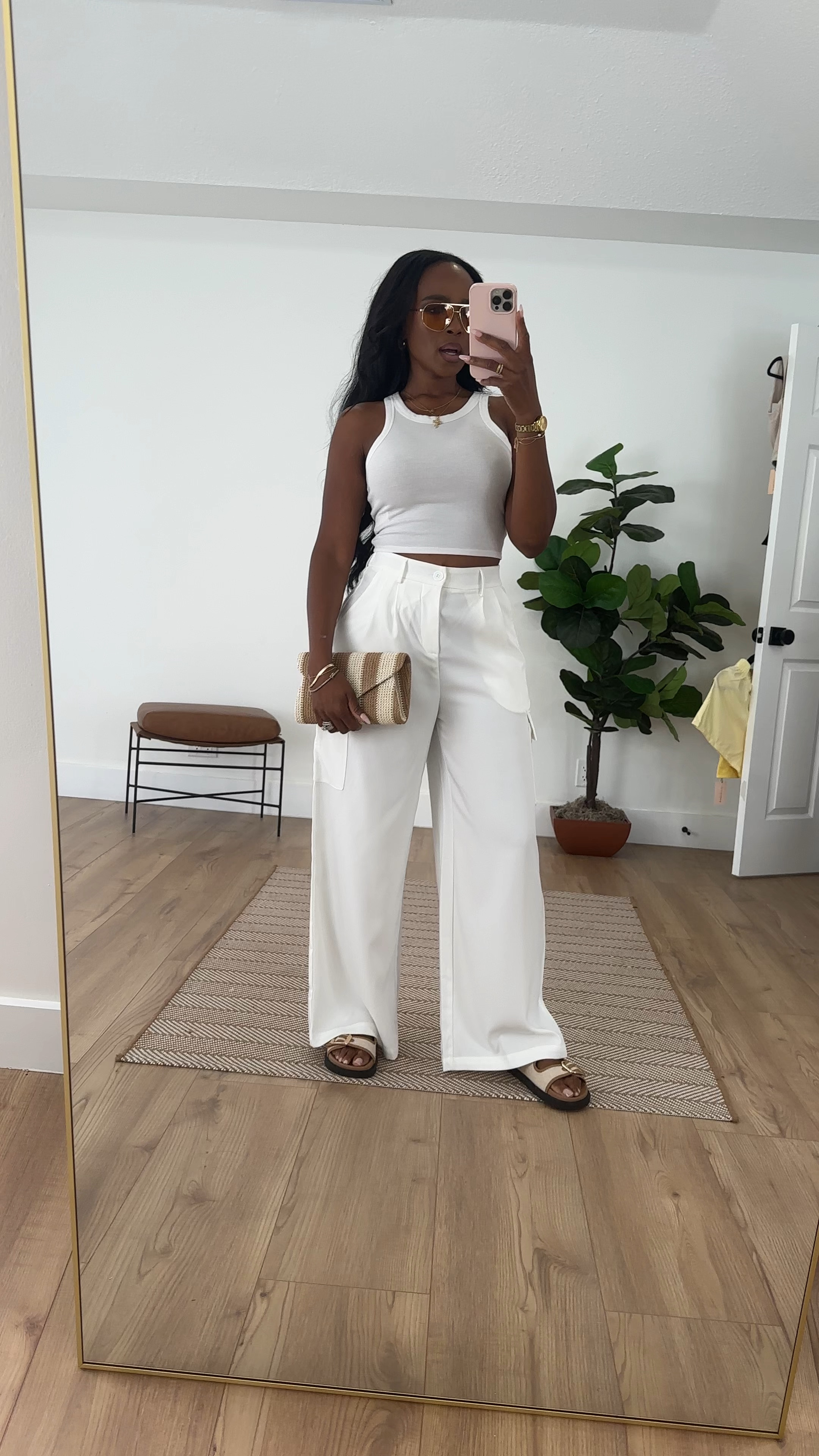 Small tank / size 6 cargos 
True to size 

IG: @kirasfashionfinds 

#LTKFindsUnder50 #LTKShoeCrush #LTKItBag