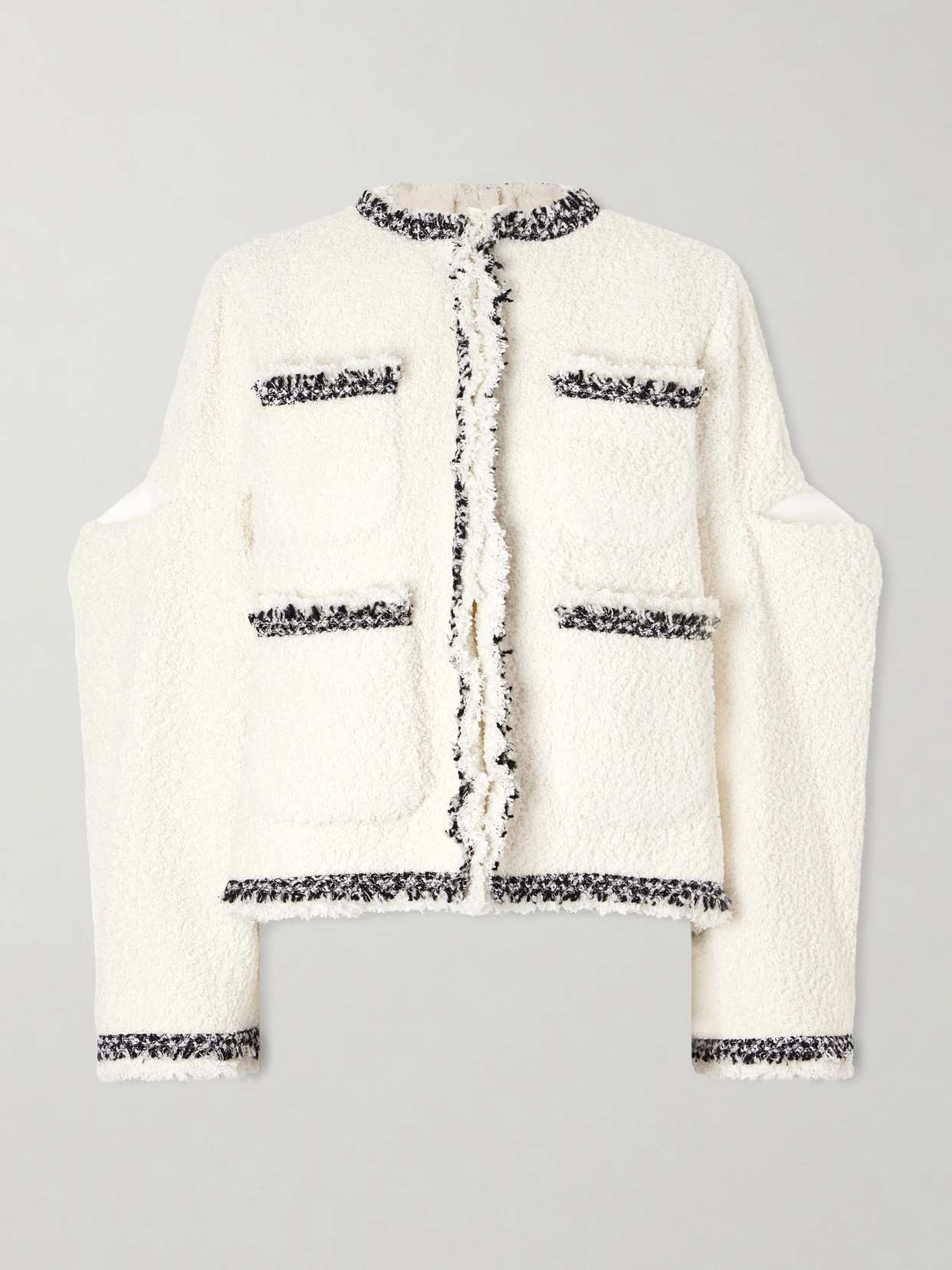 Sacai - Tweed Jacket - Off-white - 2 | NET-A-PORTER APAC