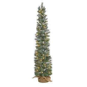 Pre-Lit Faux Pine Potted Tree | West Elm (US)