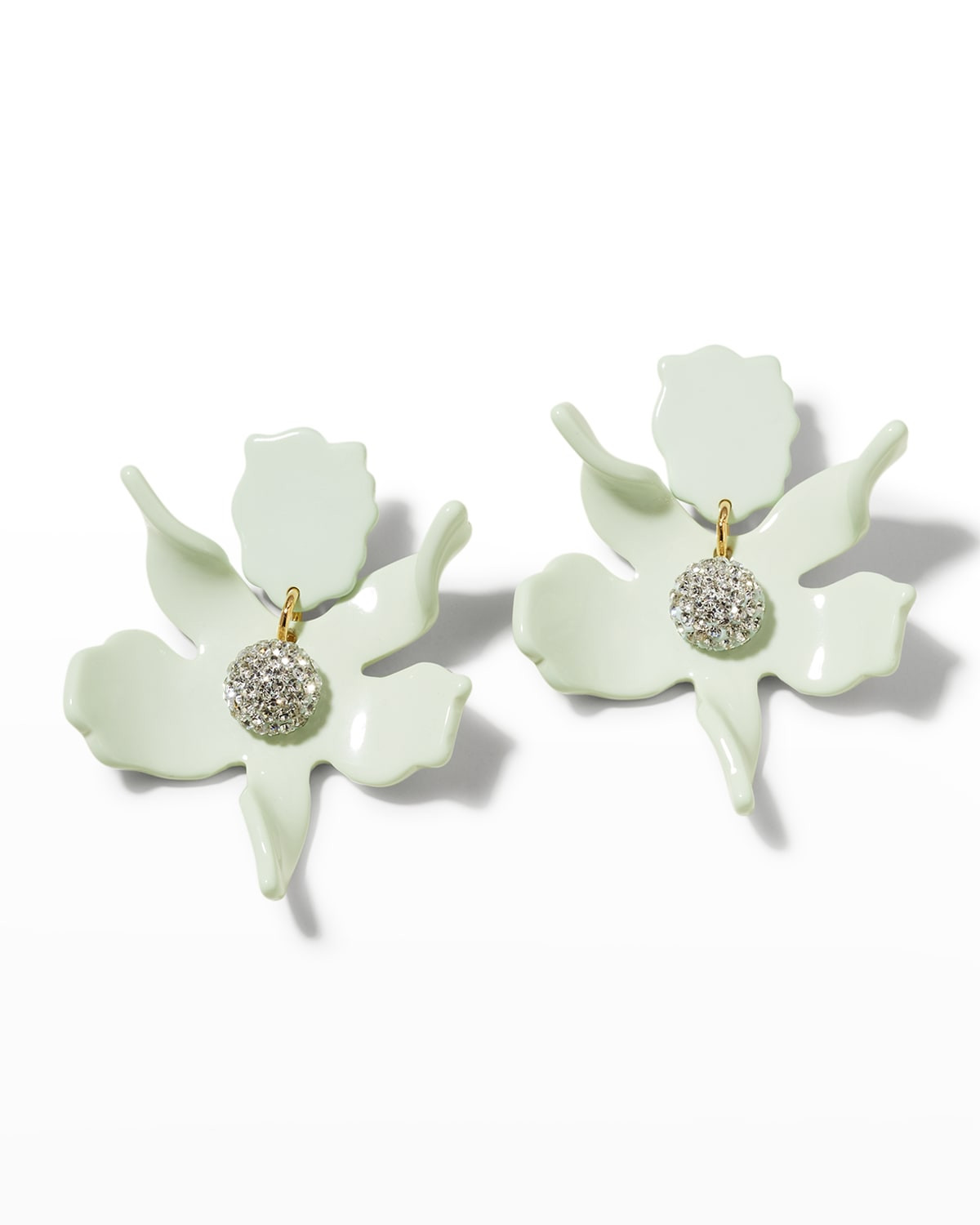 Small Crystal Lily Earrings | Neiman Marcus