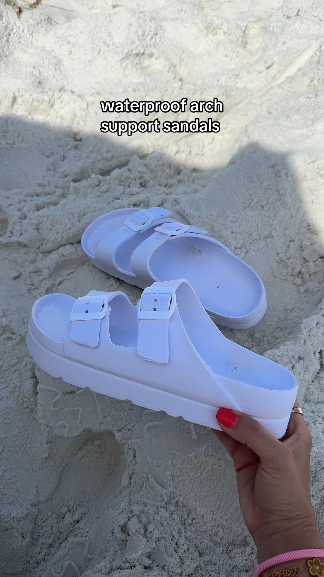 Waterproof arch support sandals! True to size 
Perfect for pool and beach

#LTKSaleAlert #LTKShoeCrush #LTKSummerEdit