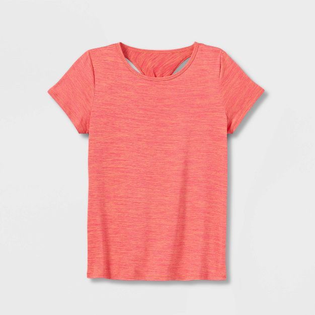 Girls' Short Sleeve Twist-Back Studio T-Shirt - All in Motion™ | Target