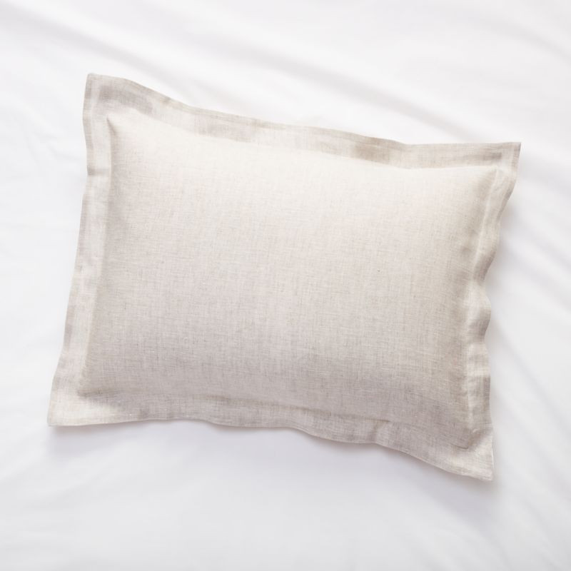 Natural Hemp Fiber Standard Sham + Reviews | Crate & Barrel | Crate & Barrel