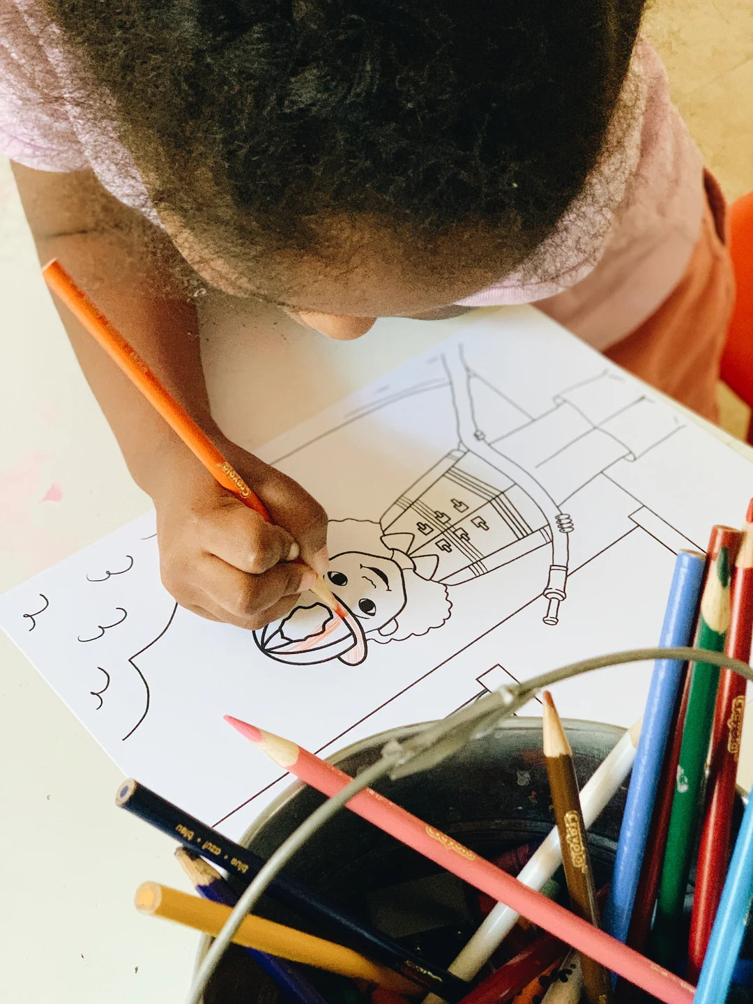 Coloring Page Firefighter African American Girl Printable Digital Download - Etsy | Etsy (US)