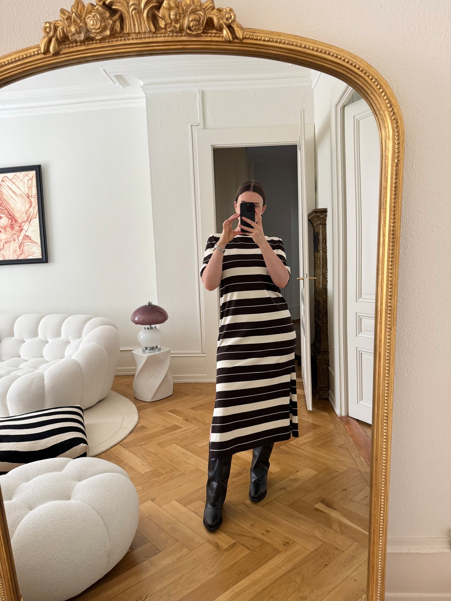 COS striped dress 

#LTKTall #LTKootd #LTKOver40