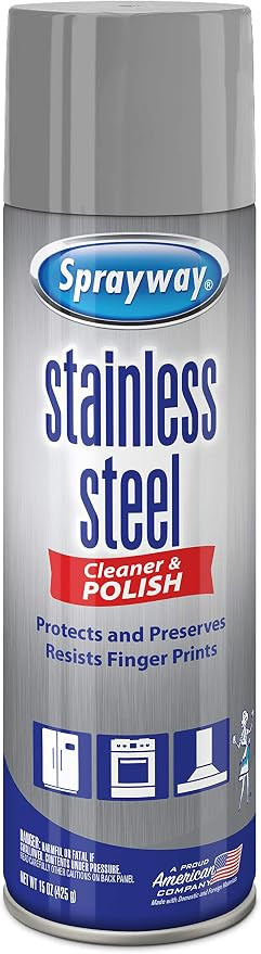 Sprayway Water-Based Stainless Steel Cleaner, 15 Fl Oz (Pack of 1) | Amazon (US)