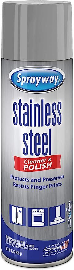 Sprayway SW148R Water-Based Stainless Steel Cleaner, 15 oz. | Amazon (US)