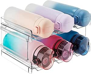 Lifewit Stackable Water Bottle Organizer for Cabinet, Water Bottle Holder, Kitchen Pantry Organiz... | Amazon (US)