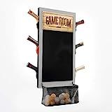 JOOLA Game Room Organizer and Dart Scoreboard includes Ping Pong Paddle Holder for 6 Rackets, Tab... | Amazon (US)