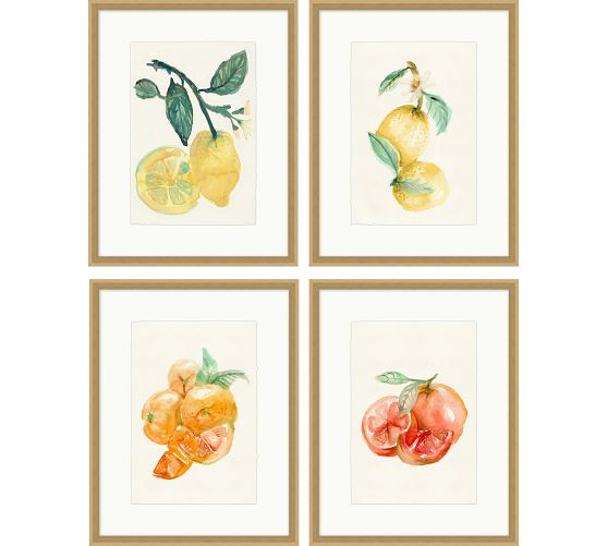 Summer Citrus Framed Print | Pottery Barn (US)