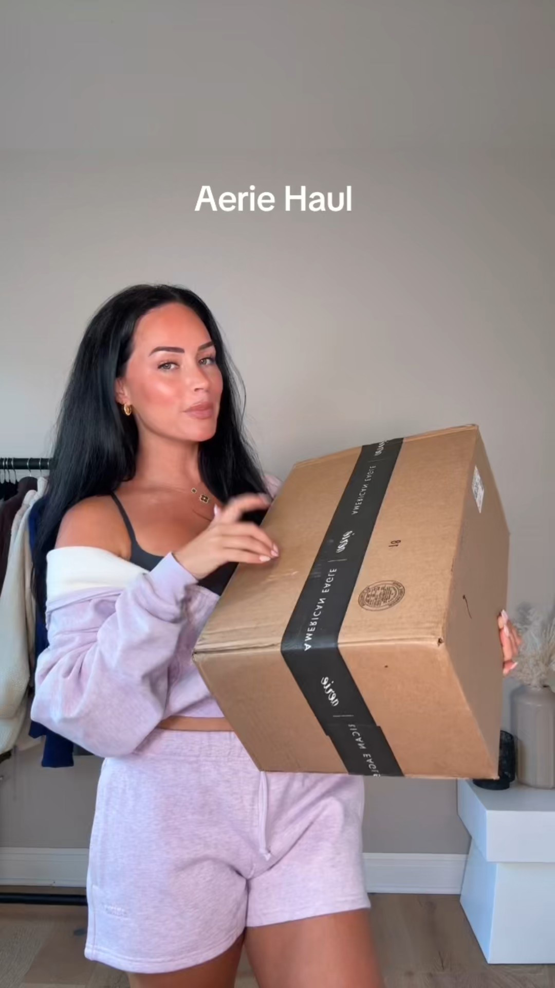 Aerie Haul 🛍️ I will post a try on of everything soon! I will have my ordered linked on my LTK 

My sizing 5’7, 145lbs ,32dd
I’m wearing a size small tank, jacket and shorts 