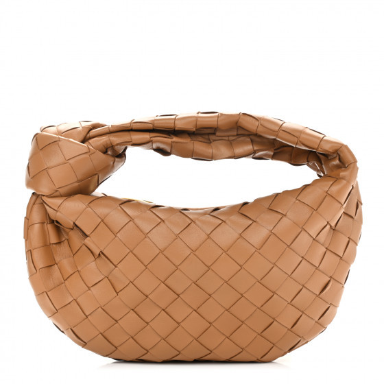 BOTTEGA VENETA Nappa Intrecciato Mini Jodie Caramel | Fashionphile