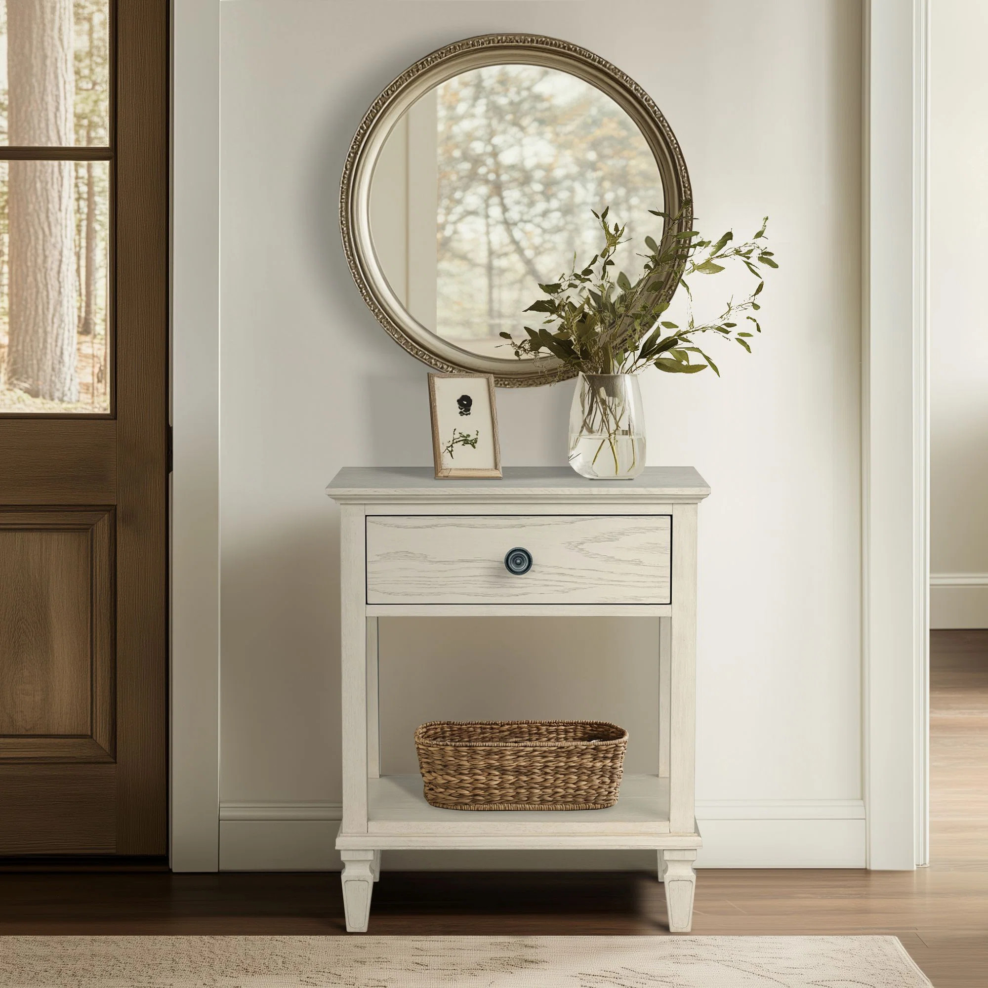 VIctoria One-Drawer Wood Bedside Table with Shelf | Wayfair North America