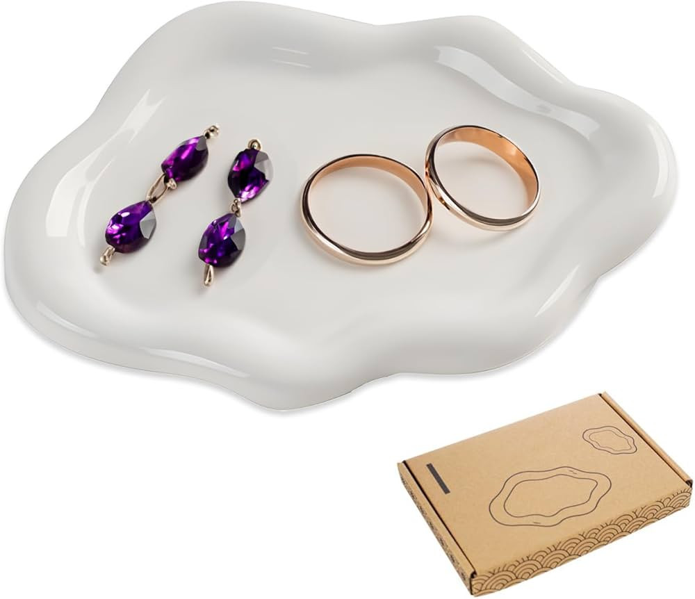LEFUS Organiseur de bijoux, plateau à bijoux en forme de nuage, organisateur de boucles d'oreill... | Amazon (CA)