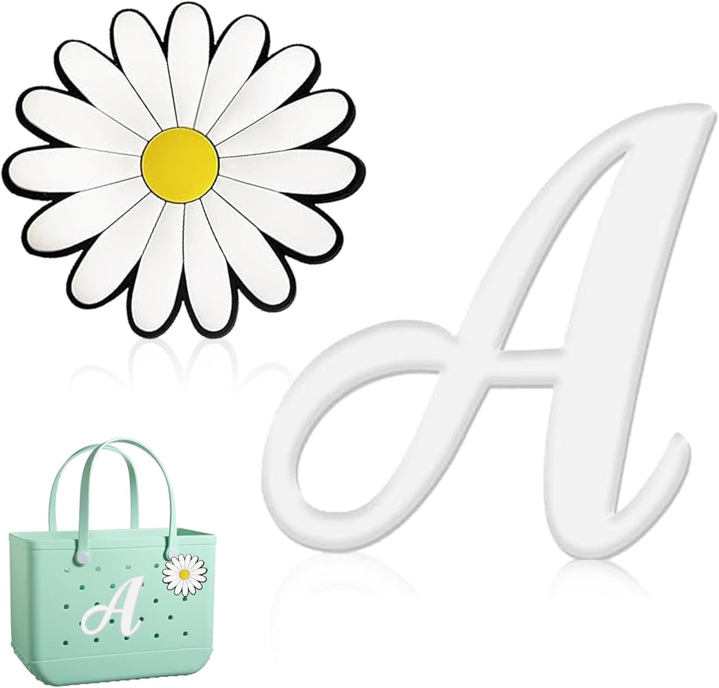 Hroatpk 2pcs Charms for Bogg Bag, Letter Charms Decorative Alphabet Lettering Accessories Insert ... | Amazon (US)