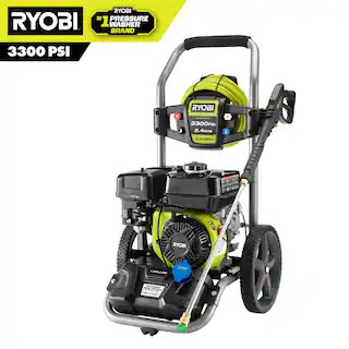 RYOBI 3300 PSI 2.4 GPM Cold Water Gas Pressure Washer with 212cc Engine RY80589 - The Home Depot | The Home Depot
