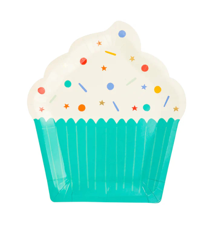 Birthday Cupcake Shaped Paper Plate | Get Gatherings