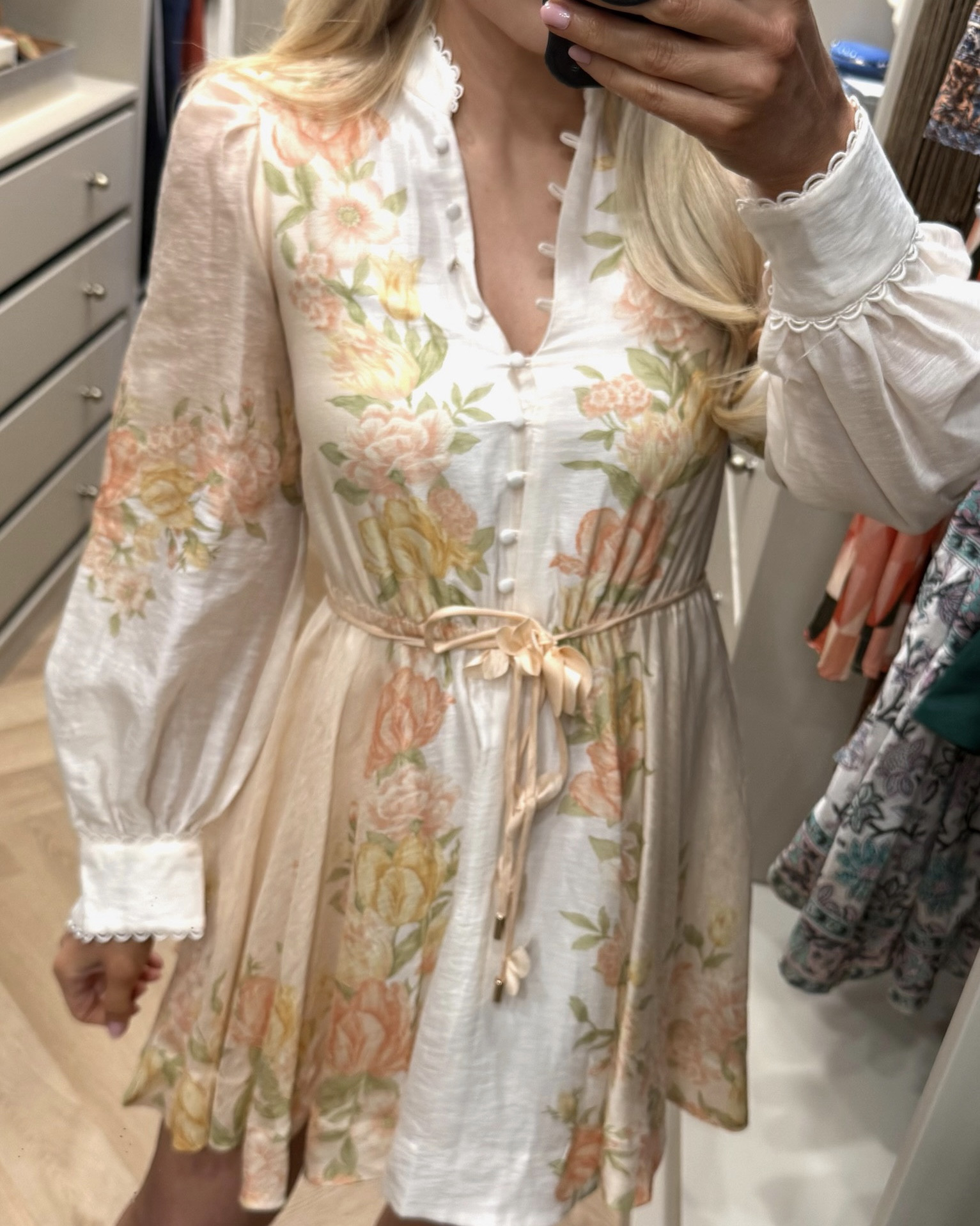 So cute - looks like Zimmermann!
RUNS SMALL across chest (wearing my usual XS but need small)


#LTKSeasonal