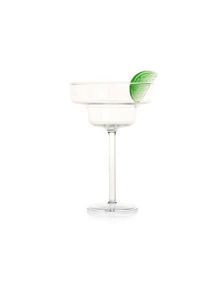 Maison Balzac 1 Margarita Glass -Clear/green | David Jones | David Jones (Australia & New Zealand)