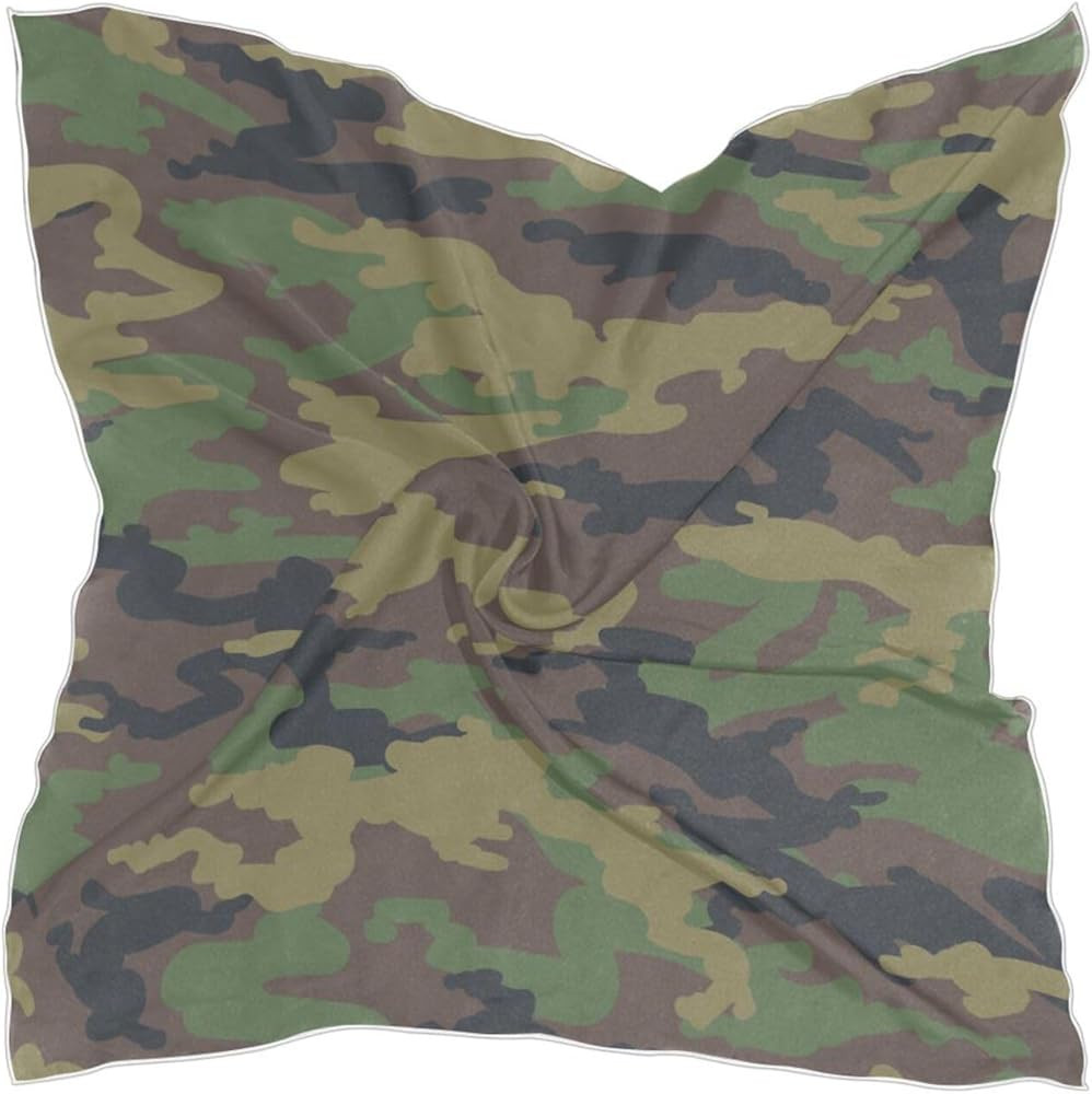 Women's Fashion Silk Scarf,Square Satin Headscarf Novelty Neck Scarf Hair Wraps | Amazon (US)