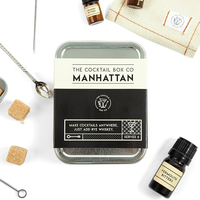 The Cocktail Box Co. Manhattan Cocktail Kit - Handcrafted Mixology Set for Him or Her - 1 Kit | Amazon (US)