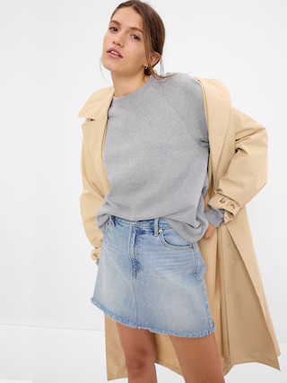 Rhinestone Denim Mini Skirt with Washwell | Gap (US)