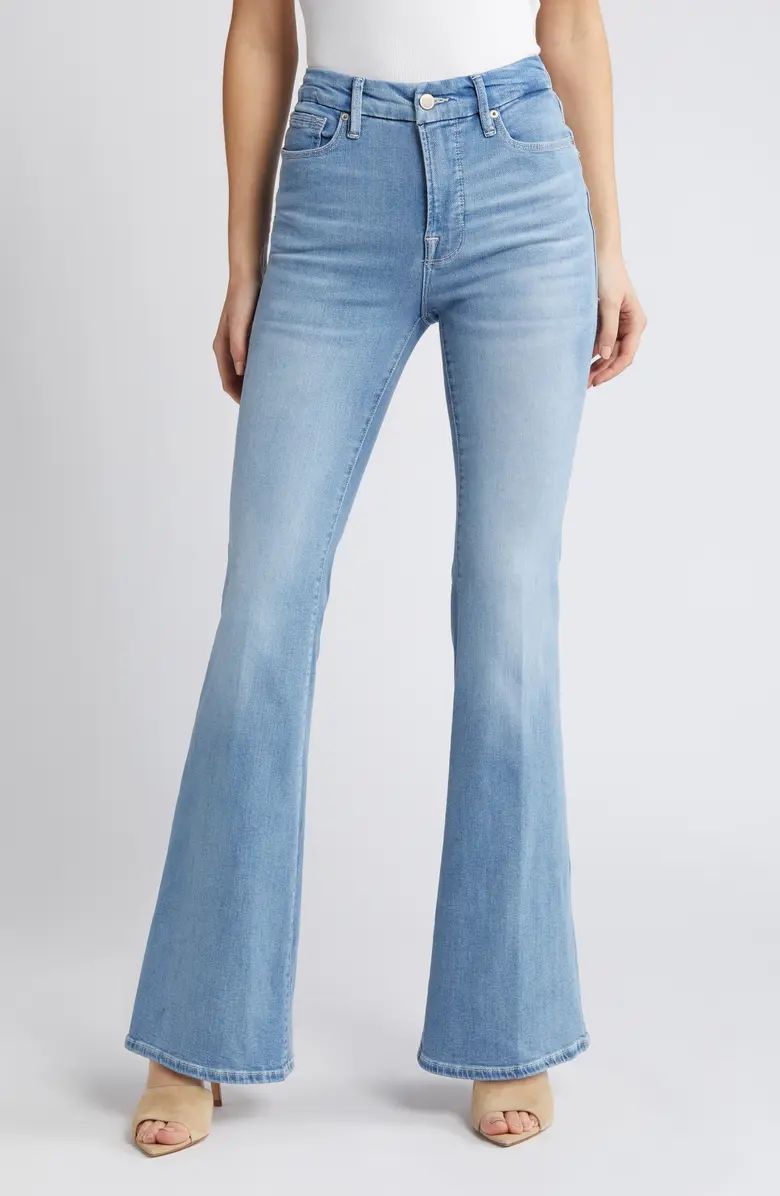 Good Legs Split Back Pocket Flare Jeans | Nordstrom