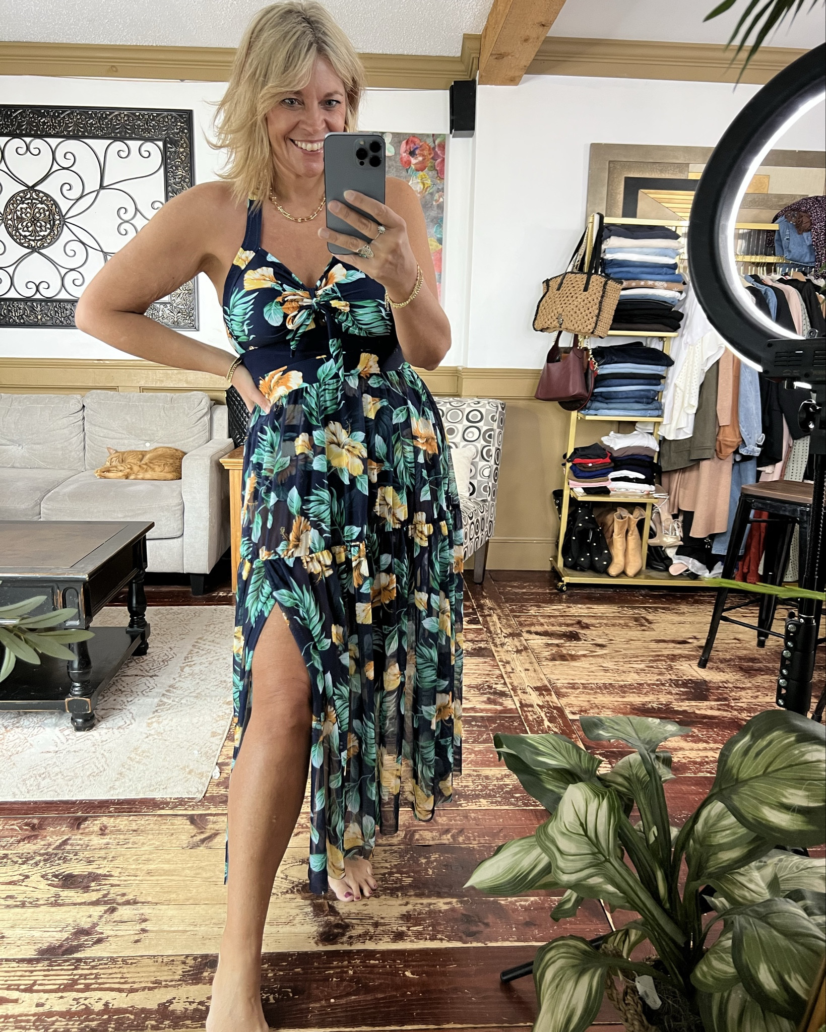 One piece ruched swimsuit with matching skirt coverup- size 12. 

#LTKMidsize #LTKOver40 #LTKSeasonal