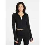 Avia Women's SoftSculpt Cropped Jacket, Sizes XS-XXXL | Walmart (US)
