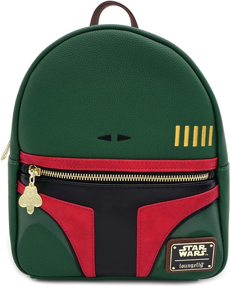 Loungefly Star Wars Boba Fett Faux Leather Mini Backpack Standard | Amazon (US)