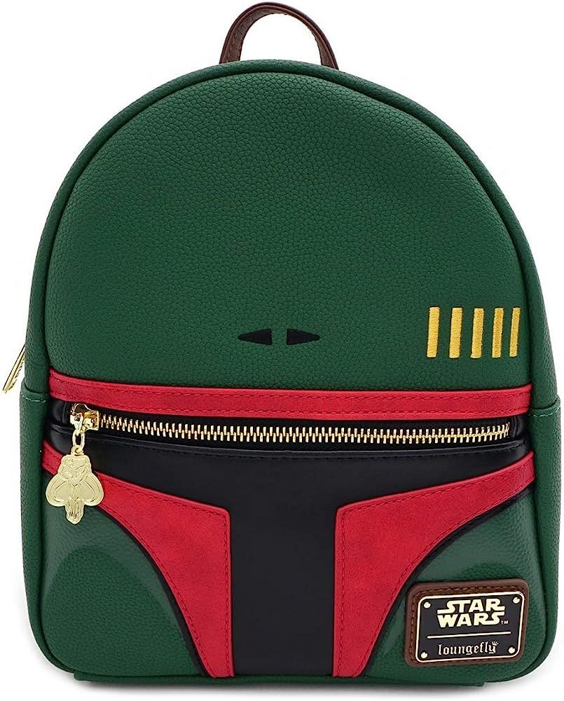 Loungefly Star Wars Boba Fett Faux Leather Mini Backpack Standard | Amazon (US)
