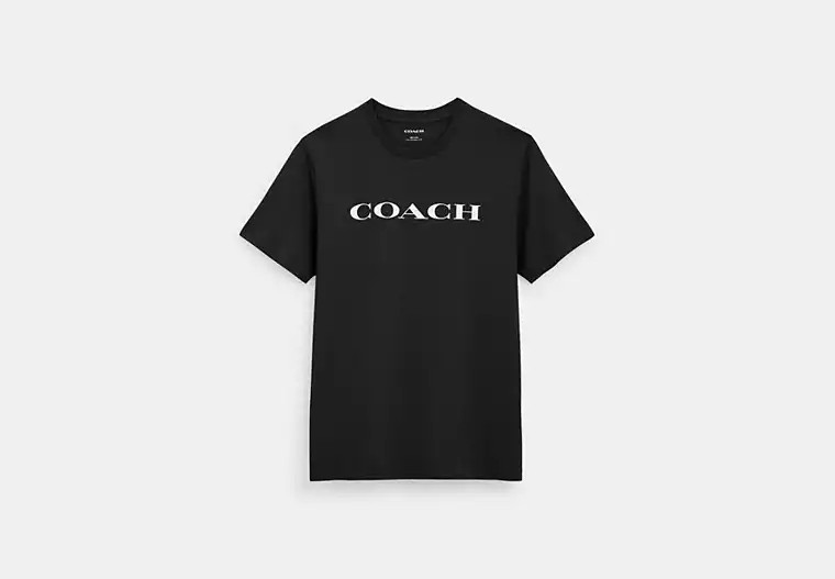 Coach T-Shirt In Organic Cotton - Women's T-Shirts - Size XL - Black | Coach (US)