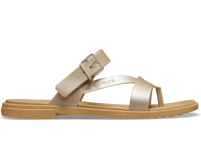 Women's Crocs Tulum Metallic Toe Post Sandal | Crocs (US)