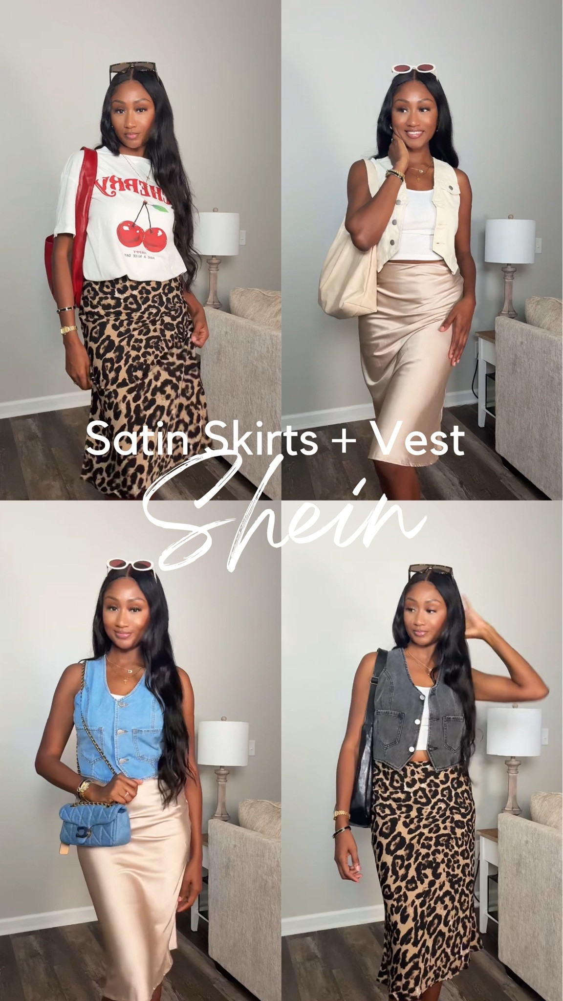 Check out these cute, simple, demure, mindful outfits! Satin skirts & denim vests are IN! #classy #falltransition #workoutfit

#LTKStyleTip #LTKFindsUnder50 #LTKSaleAlert