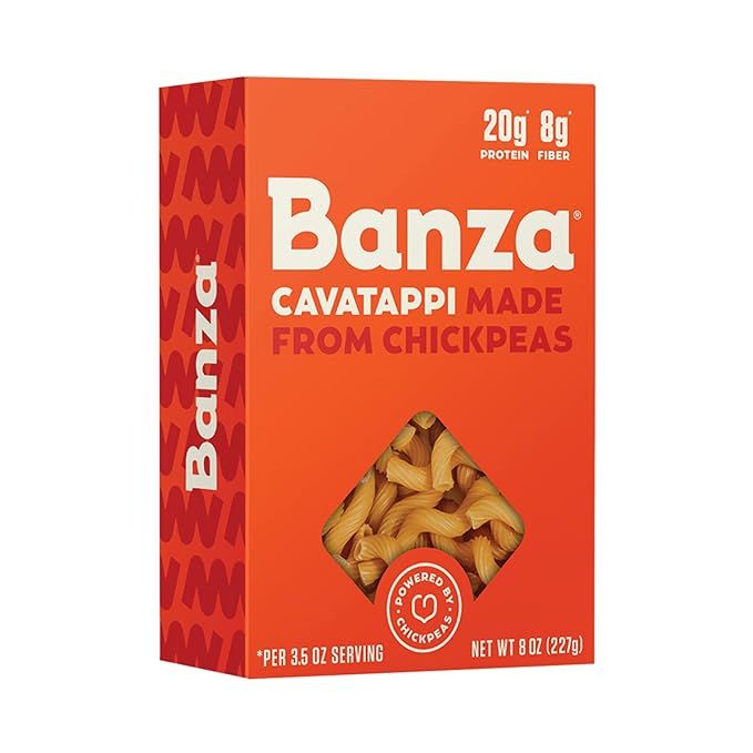 BANZA Chickpea Cavatappi Pasta, 8 OZ | Amazon (US)