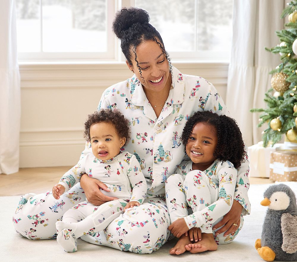 Disney Mickey Mouse and Friends Holiday Family Pajama Collection | Pottery Barn Kids