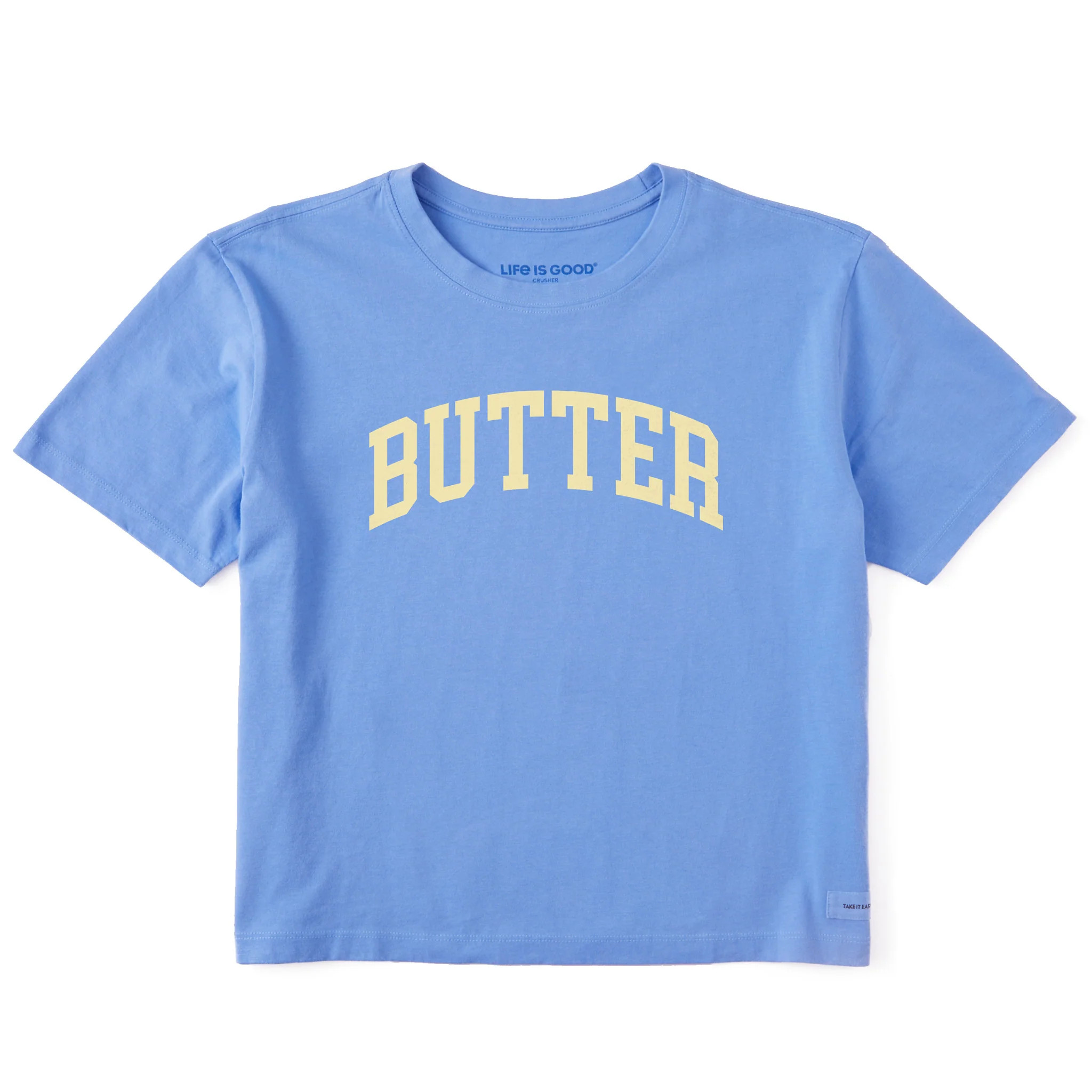Women's Butter Athletic Arch Short Sleeve Crusher Boxy Tee | Life is Good