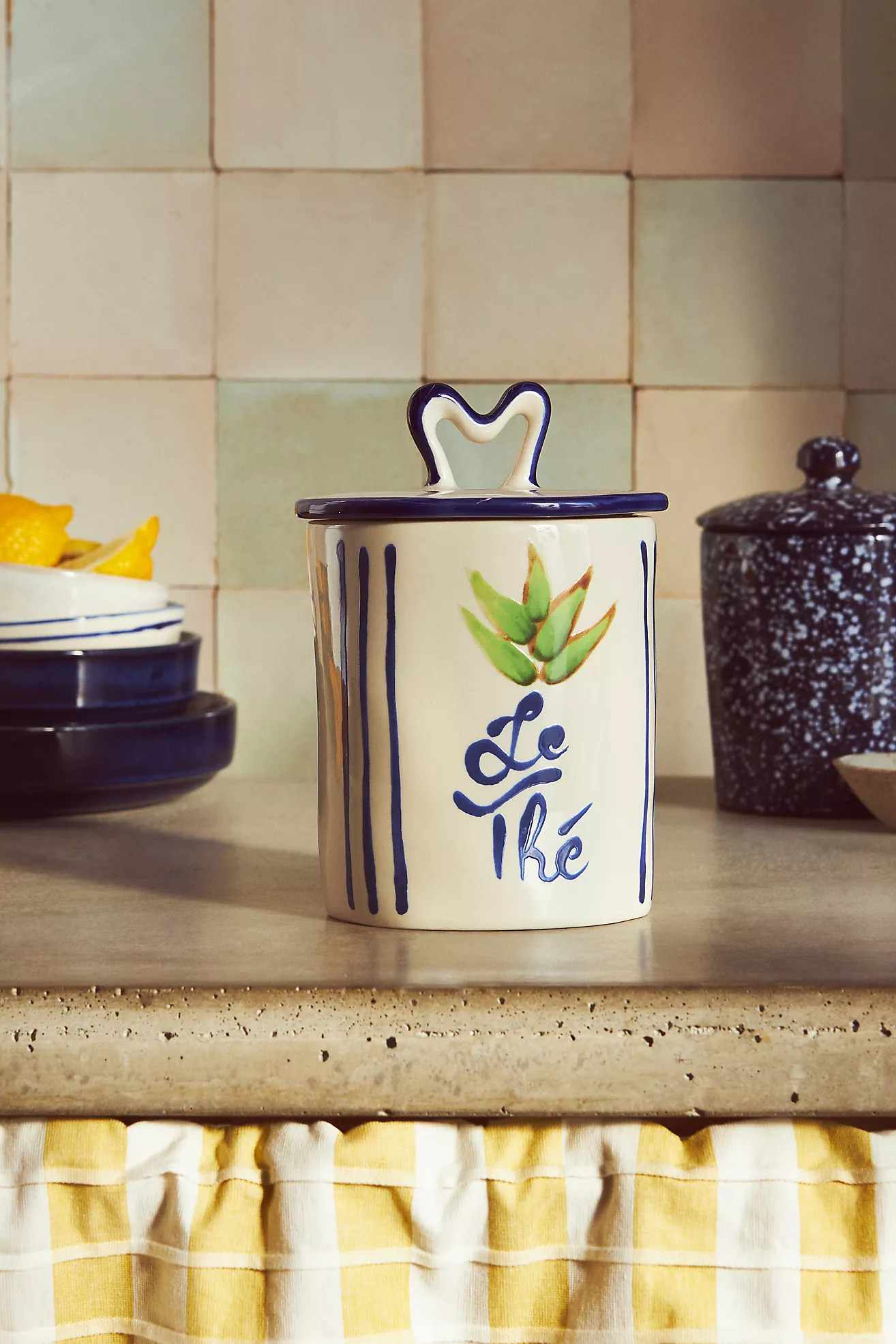 Harlie Brown Studio Belle Journée Stoneware Canister | Anthropologie (US)