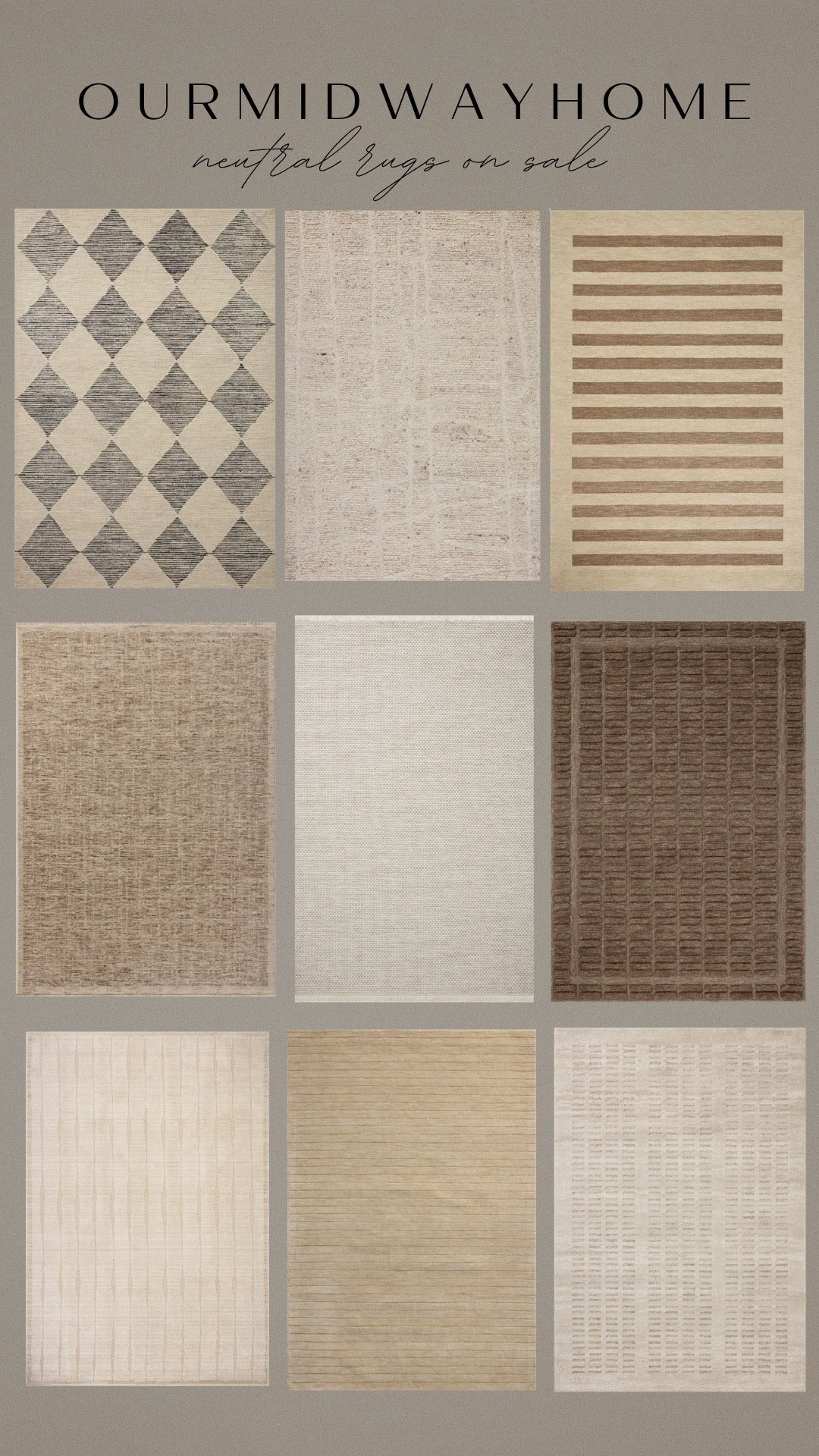 Neutral area rug favorites in my home + in my cart 🤎

#LTKHome #LTKSaleAlert