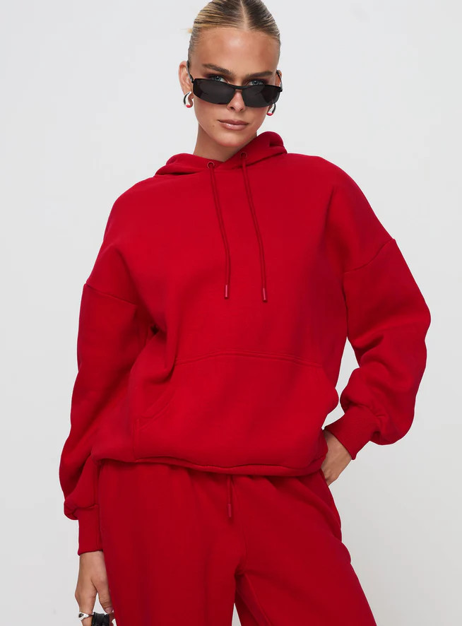 Dream Fleece Classic Hoodie Red | Princess Polly US