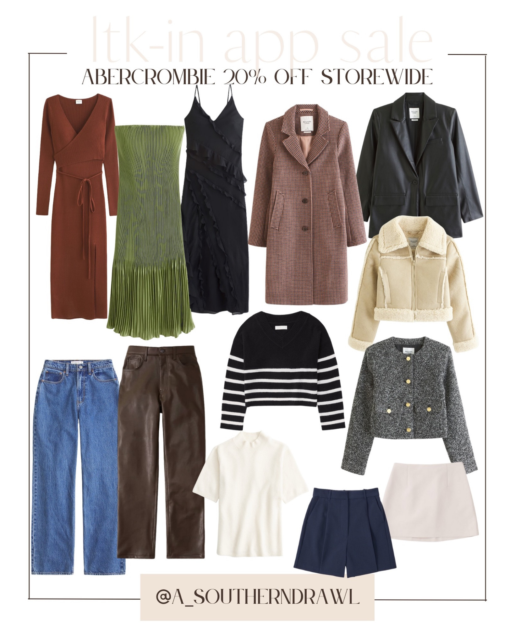 LTK sale - Abercrombie sale - Abercrombie dresses - fall fashion- chic fall outfits - LTK sale finds - fall coat inspo - fall outfits - Abercrombie - LTK sale finds 



#LTKstyletip #LTKSeasonal #LTKSale