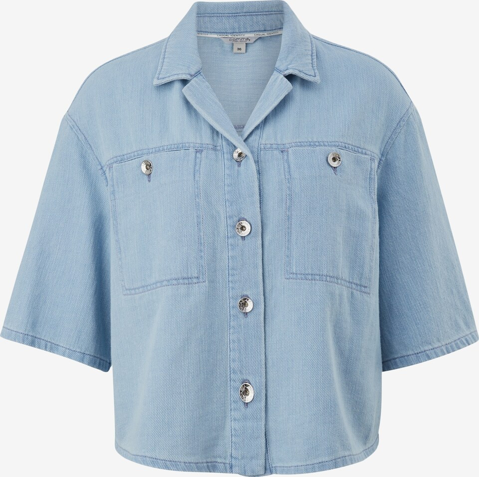 comma casual identity Bluse in Blau | ABOUT YOU (DE)